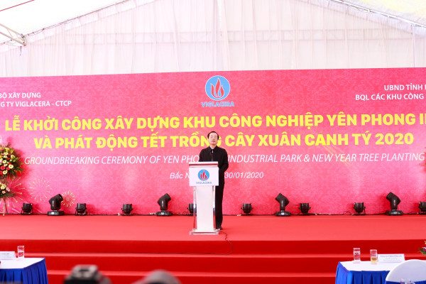 Viglacera tổ chức Lễ khởi công xây dựng Khu công nghiệp Yên Phong IIC,  Lễ khánh thành nhà ở Công nhân tại KCN Yên Phong